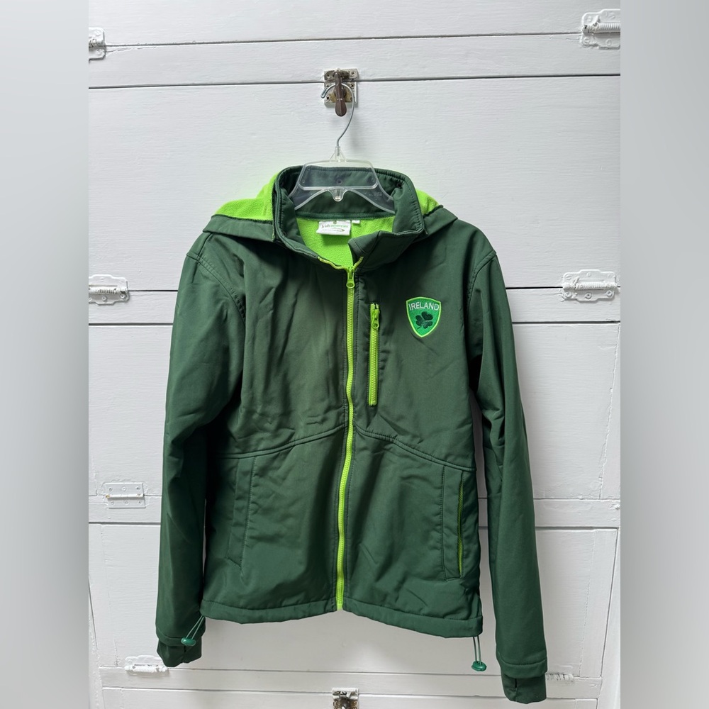 Irish memories green hooded jacket